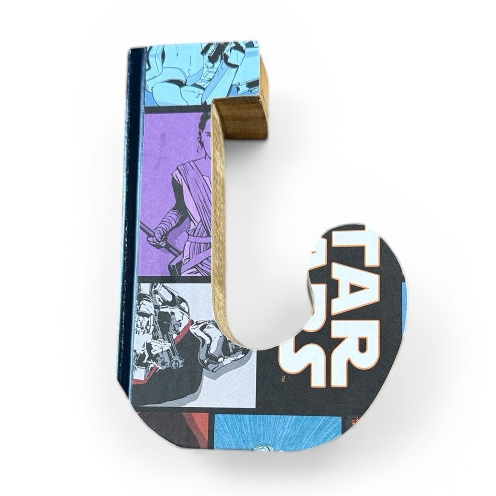 Star Wars Colorful Comic Book Style Letter J cut out from Book - Picture 2 of 6